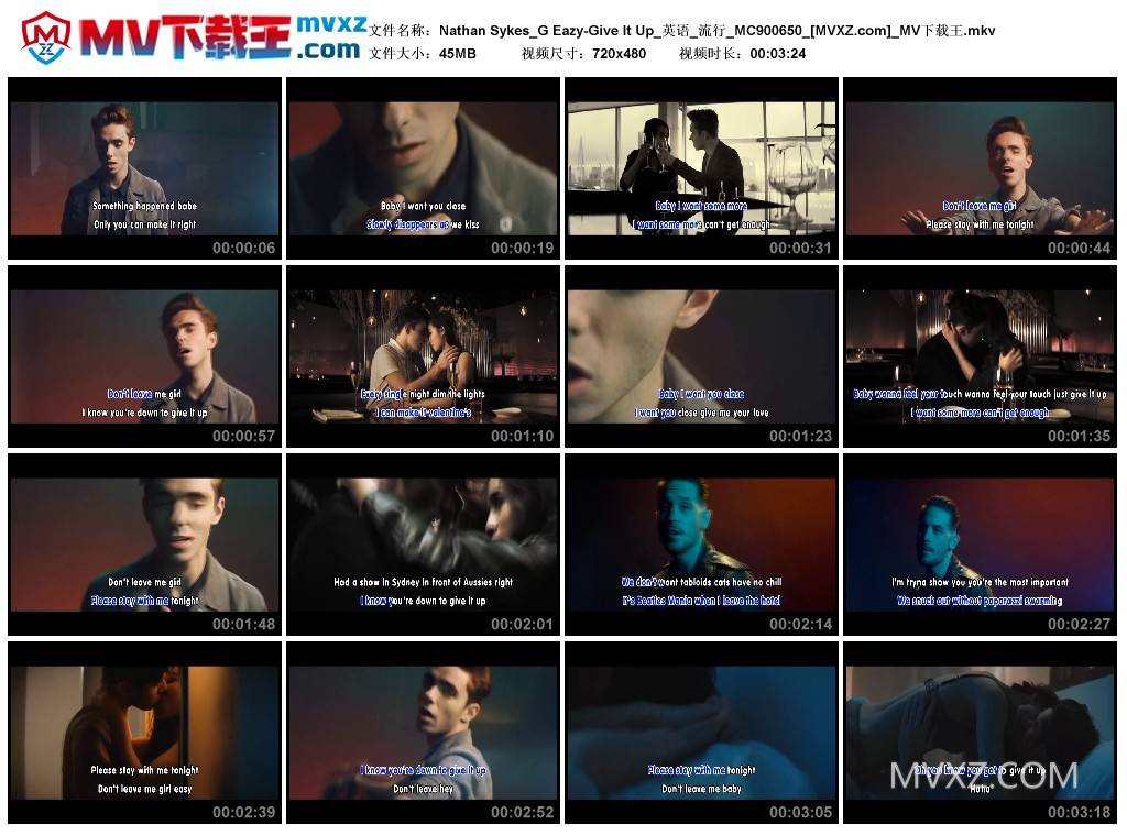 Nathan Sykes_G Eazy-Give It Up_英语_流行_MC900650